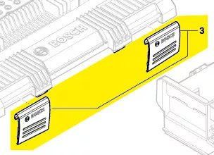 Clip de fermeture valise L-Boxx Bosch